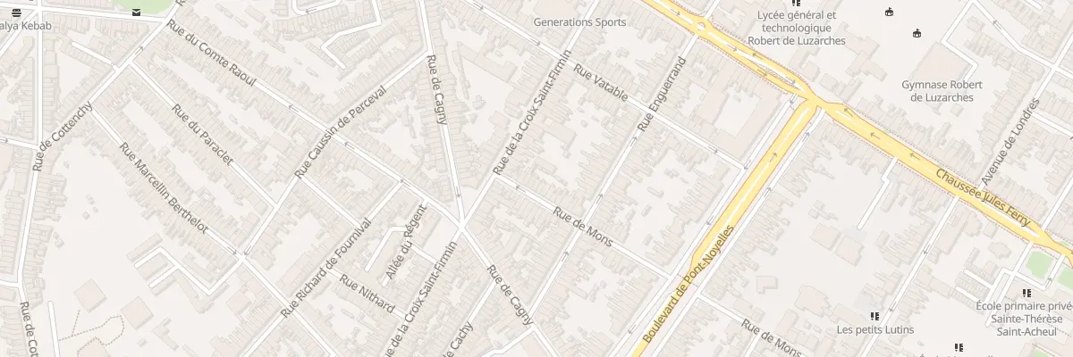 Plan du 9 Rue de Mons à Amiens