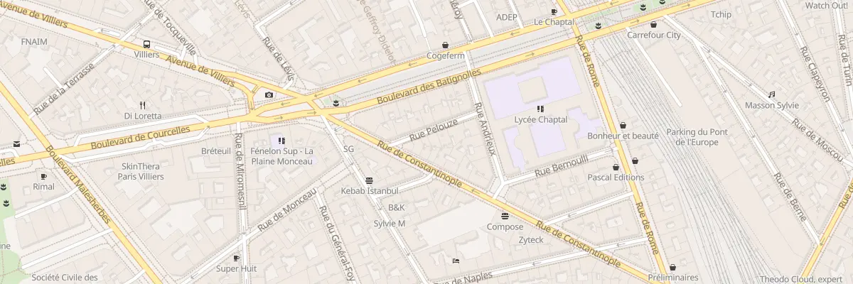 Plan du 9 Rue Pelouze à Paris 8e Arrondissement