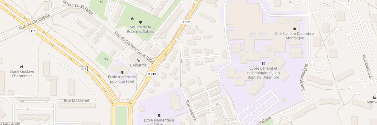 Plan du 136 Rue Voltaire à Amiens