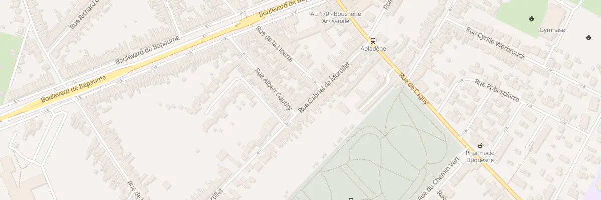 Plan du 44 Rue Gabriel de Mortillet à Amiens