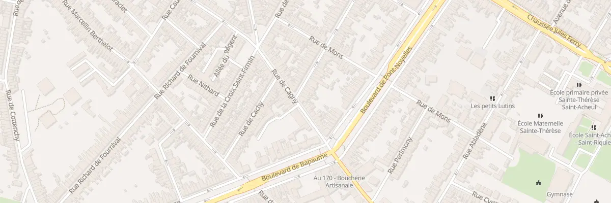 Plan du 135 Rue de Cagny à Amiens