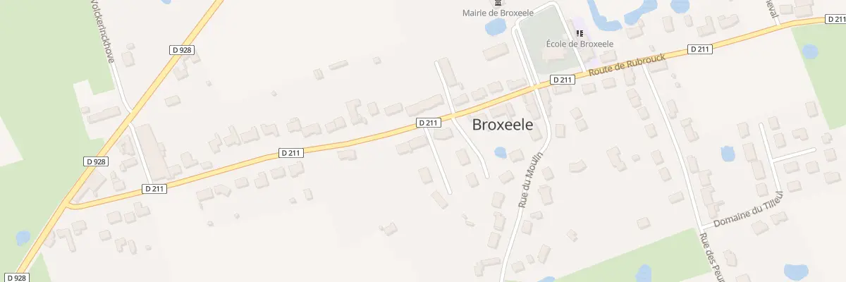 Plan du 18T Rte de Rubrouck Cd 911 à Broxeele