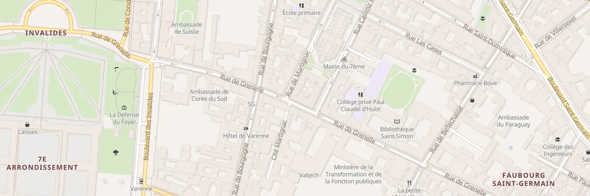 Plan du 130 Rue de Grenelle à Paris 7e Arrondissement