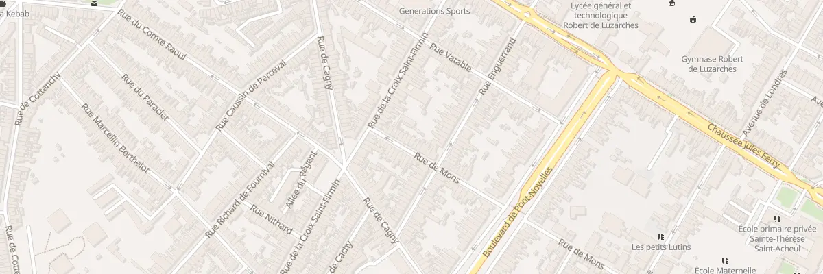 Plan du 15 Rue de Mons à Amiens