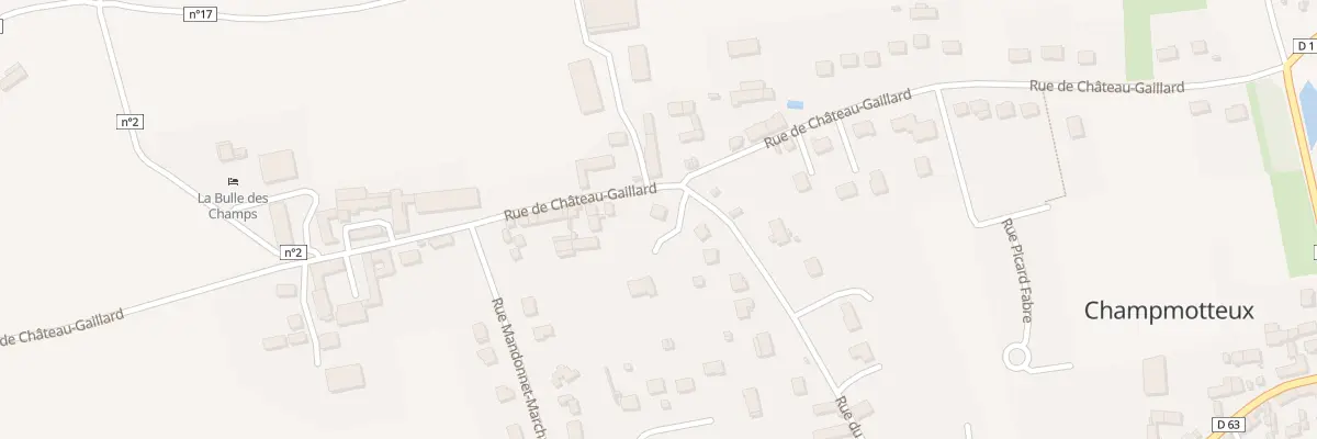 Plan du 14B Rue du Chateau Gaillard à Champmotteux