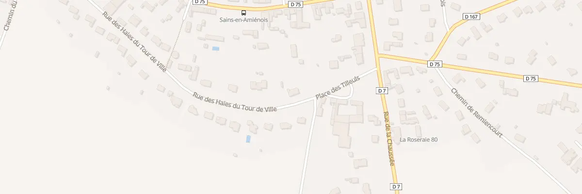Plan du 5037A Rue de la Chaussée à Sains-en-Amiénois