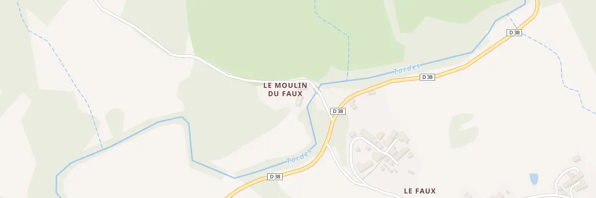 Plan du 3B Moulin du Faux à Saint-Silvain-Bellegarde