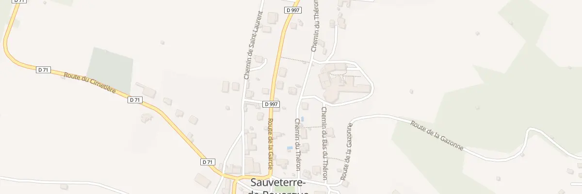 Plan du 5463 Che du Theron à Sauveterre-de-Rouergue