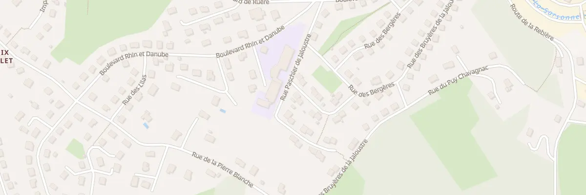 Plan du 2 Rue des Fougères à Ussel
