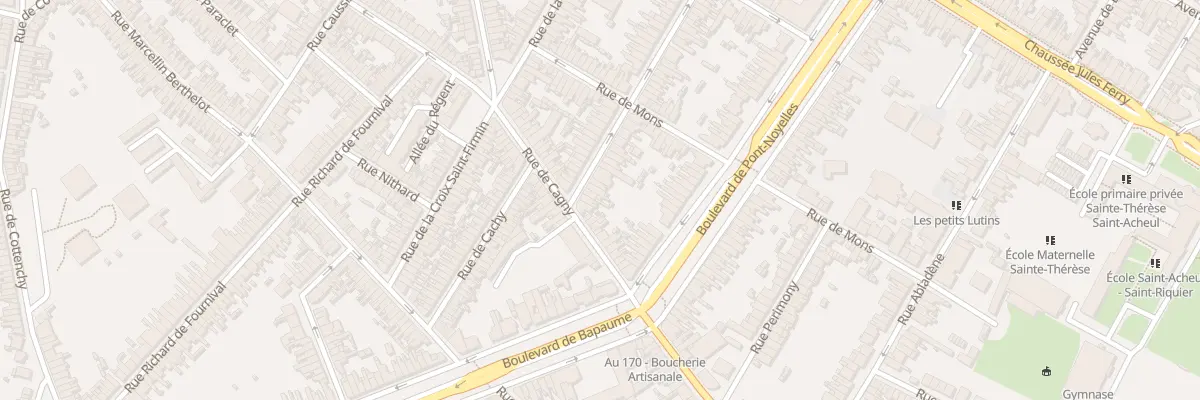 Plan du 89 Rue Enguerrand à Amiens