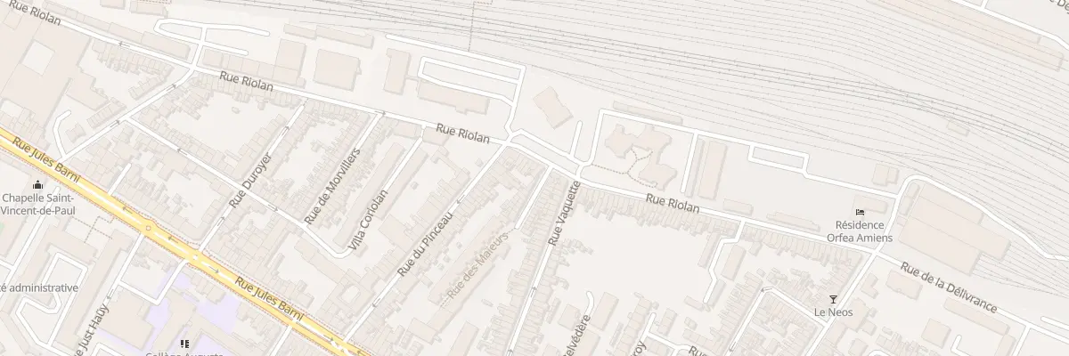 Plan du 200 Rue Riolan à Amiens