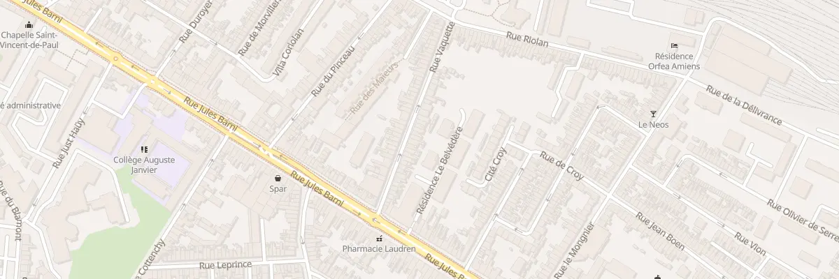 Plan du 32 Rue Vaquette à Amiens