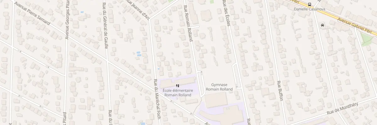 Plan du 22 Rue Romain Rolland à Sainte-Geneviève-des-Bois