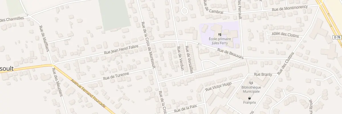 Plan du 6 Rue de Verdun à Montsoult