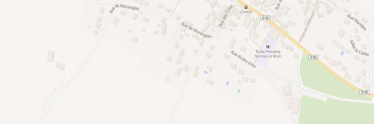 Plan du 92 Rue du Chemin de Morangles à Crouy-en-Thelle