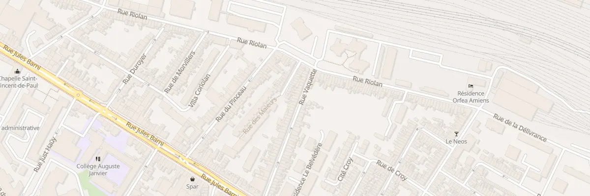 Plan du 55 Rue Vaquette à Amiens