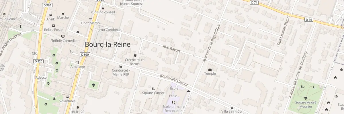 Plan du 16 Rue Ravon à Bourg-la-Reine