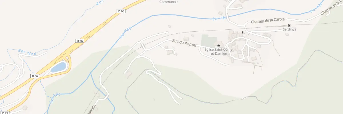 Plan du 1 Rue du Peyrou à Serdinya