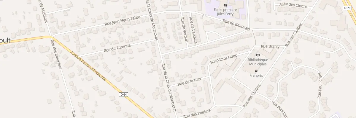Plan du 2 Rue Bel Air à Montsoult