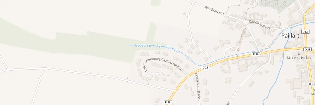Plan du 7 Vc Clos du Forestel à Paillart