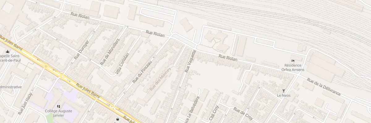 Plan du 63 Rue Vaquette à Amiens