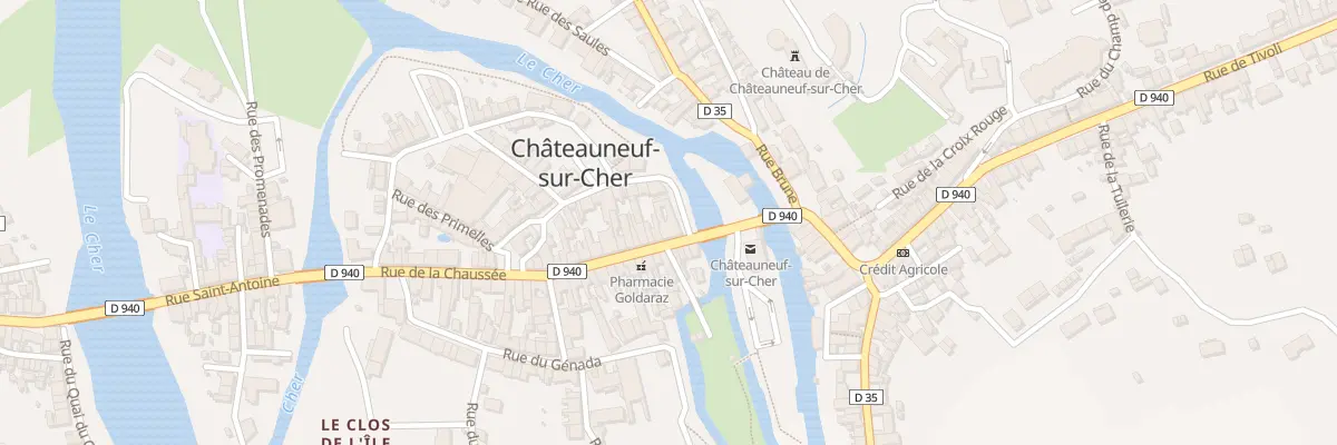 Plan du 51 Rue de la chaussée à Châteauneuf-sur-Cher