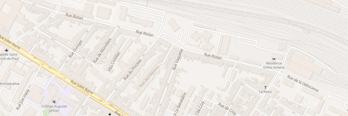 Plan du 65 Rue Vaquette à Amiens