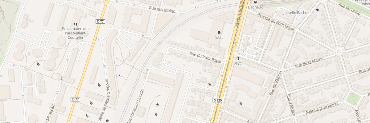 Plan du 17 Rue du Pont Royal à Bagneux