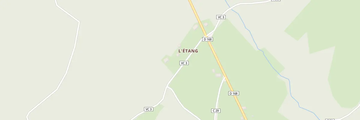 Plan du 4 L’Etang à Sérandon