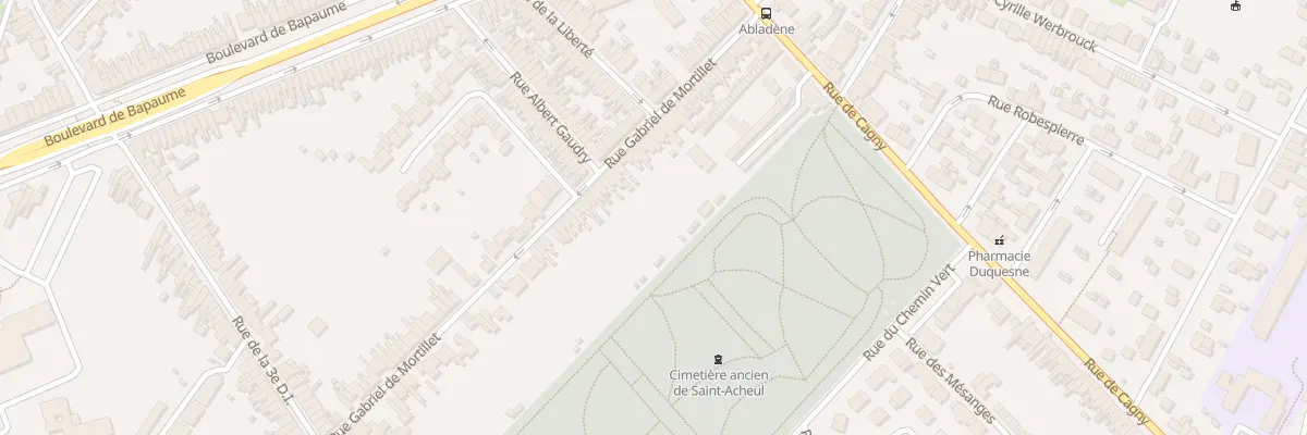 Plan du 61 Rue Gabriel de Mortillet à Amiens