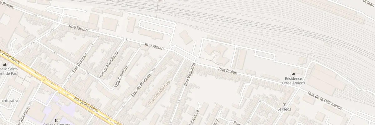 Plan du 206 Rue Riolan à Amiens