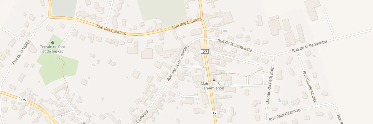 Plan du 3 Rue des Verts Cerisiers à Sains-en-Amiénois