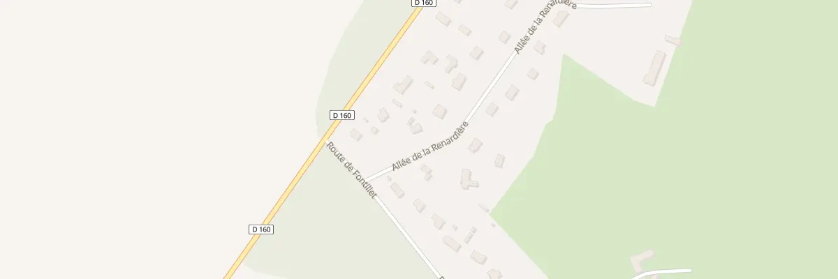Plan du 1 All de la Renardière à Berry-Bouy