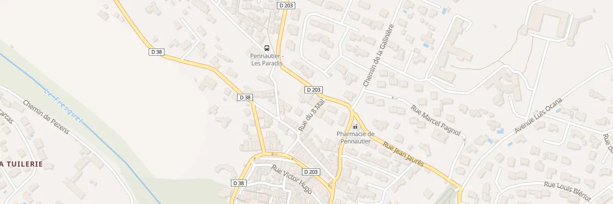 Plan du 7 Av de la Montagne Noire à Pennautier