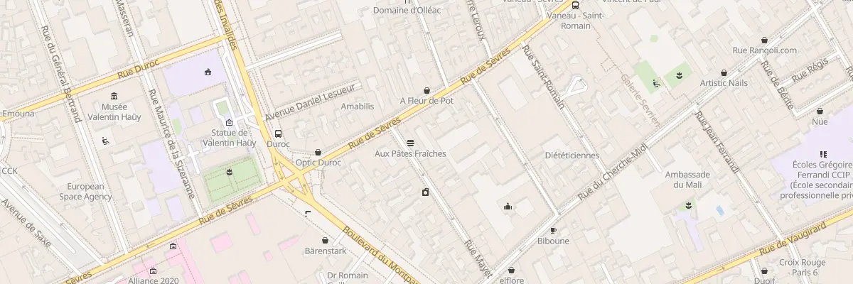 Plan du 129 Rue de Sèvres à Paris 6e Arrondissement