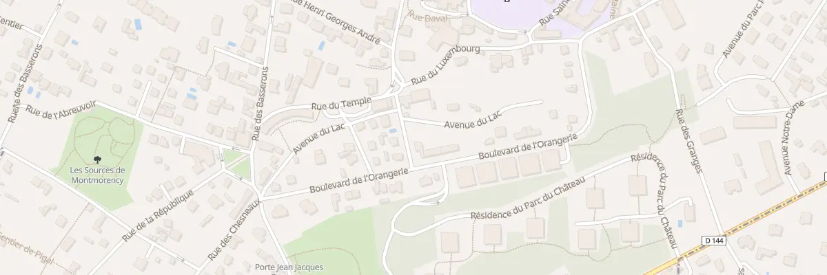 Plan du 20 Bd de l’Orangerie à Montmorency