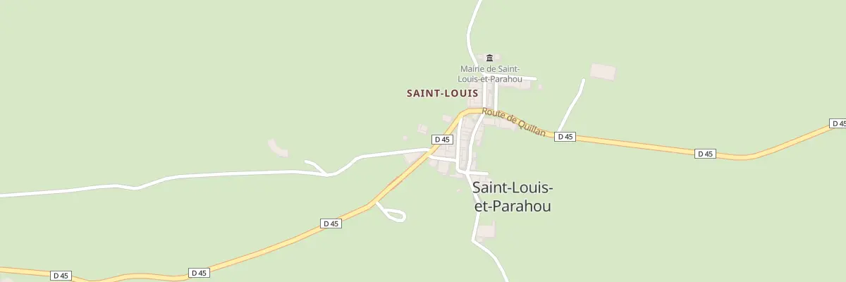 Plan de Rte de Quillan à Saint-Louis-et-Parahou