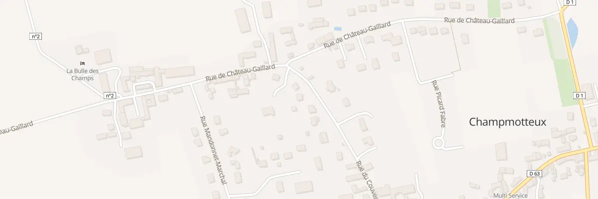 Plan du 13 Rue du Couvent à Champmotteux