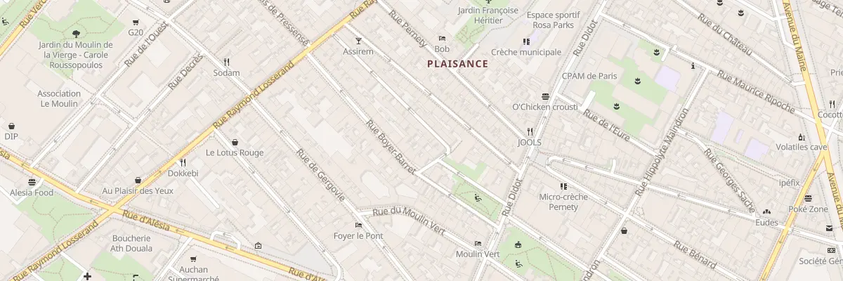Plan du 17 Rue des Thermopyles à Paris 14e Arrondissement