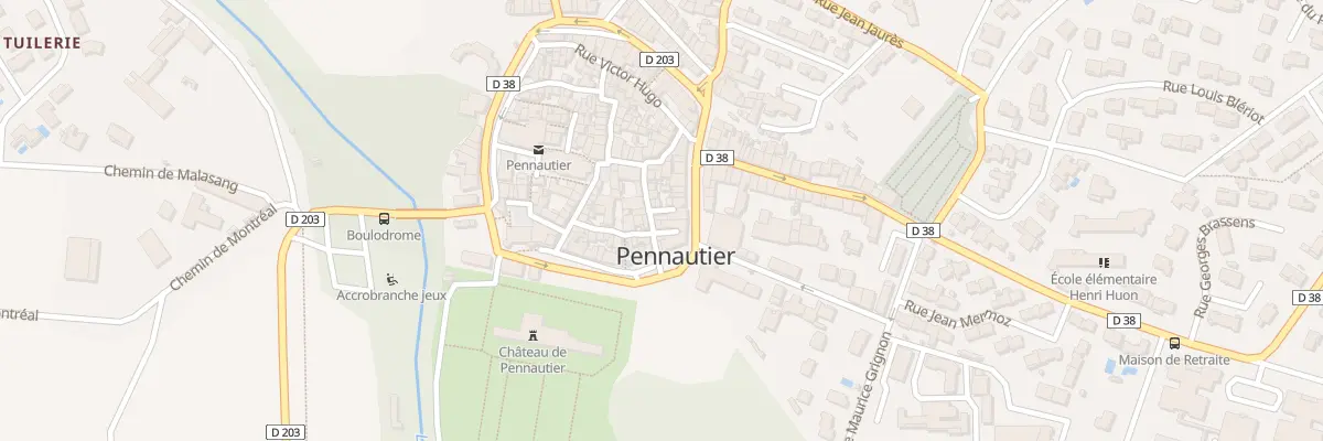Plan du 2 Rue Alphonse Daudet à Pennautier
