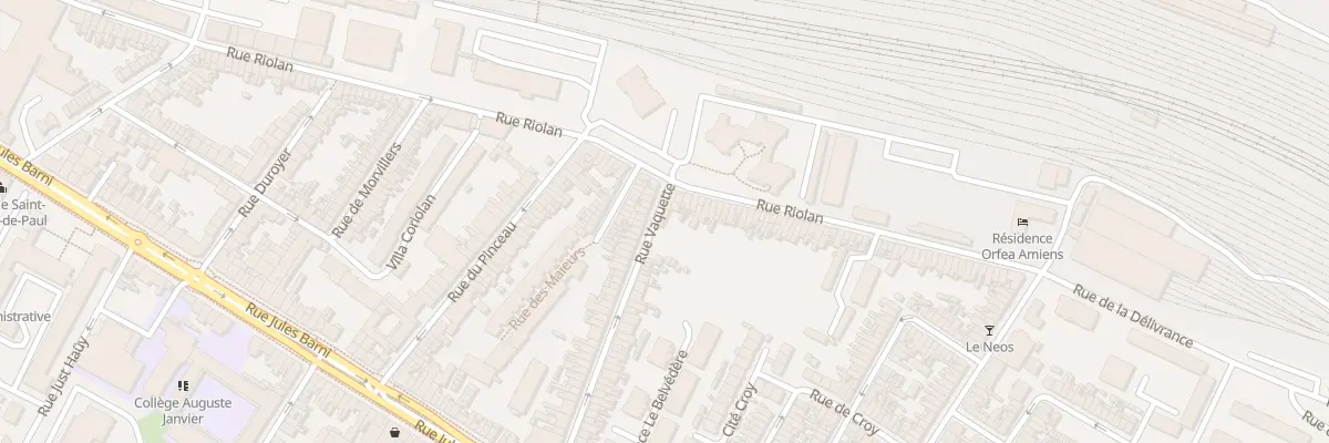 Plan du 80 Rue Vaquette à Amiens