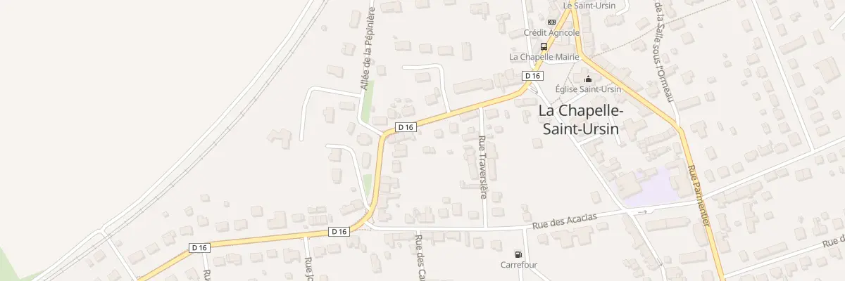 Plan du 15 Rue de la Gare à La Chapelle-Saint-Ursin