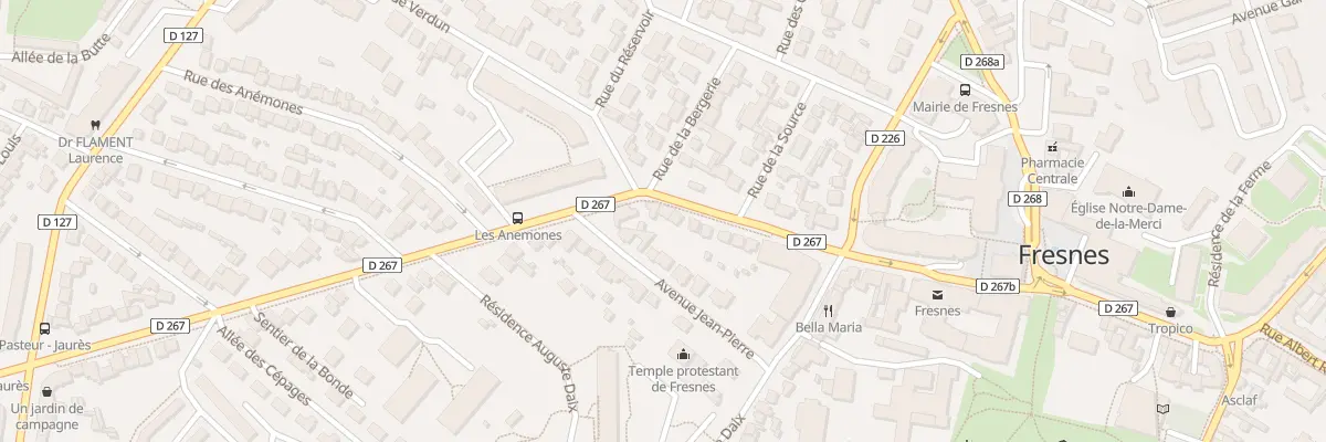 Plan du 17 Bd Jean Jaurès à Fresnes