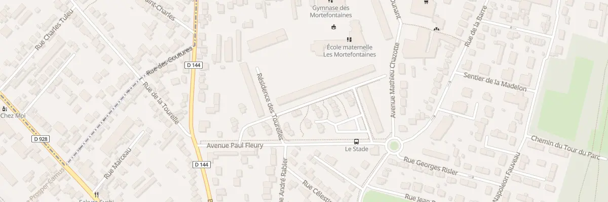 Plan du 12 Av Paul Fleury à Deuil-la-Barre