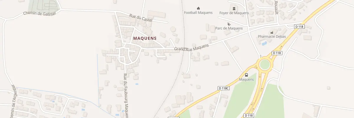 Plan du 52 Gr Grand Rue Maquens à Carcassonne