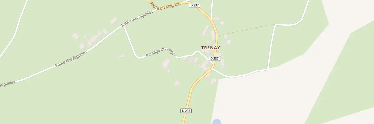 Plan du 287 Trenay Sud à Sidiailles