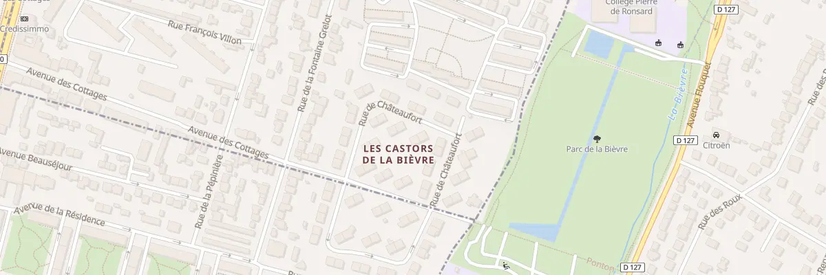 Plan du 33B Rue de Chateaufort à Bourg-la-Reine