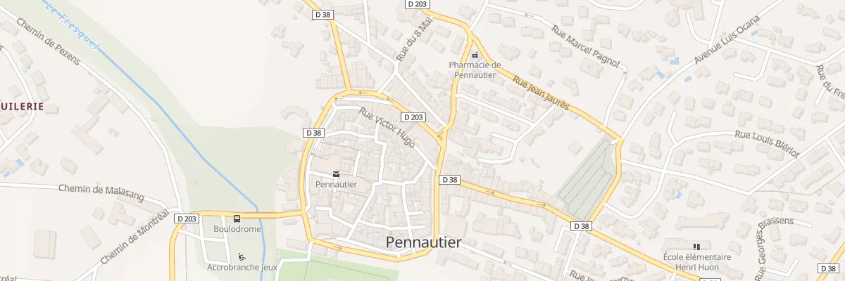 Plan du 15 Rue Victor Hugo à Pennautier