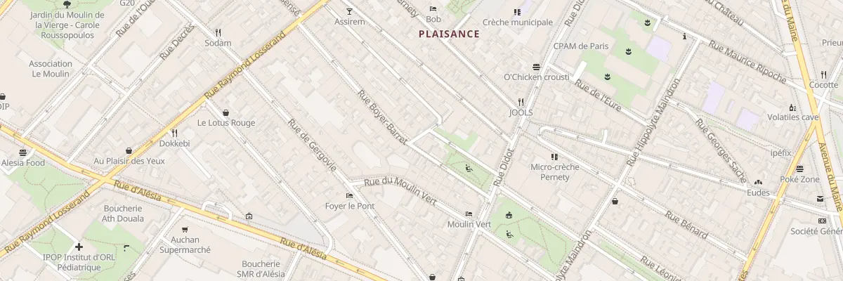 Plan du 16 Cité Anne-Marie Bauer à Paris 14e Arrondissement