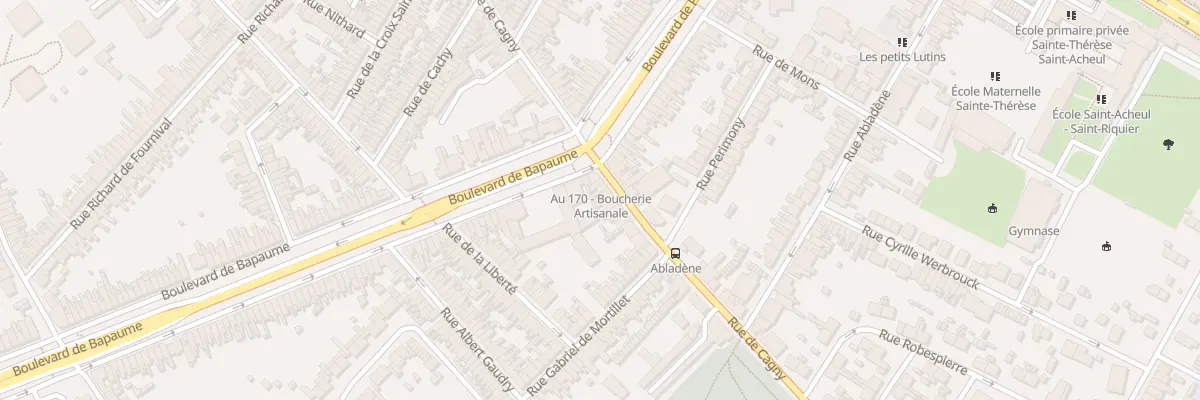 Plan du 174 Rue de Cagny à Amiens